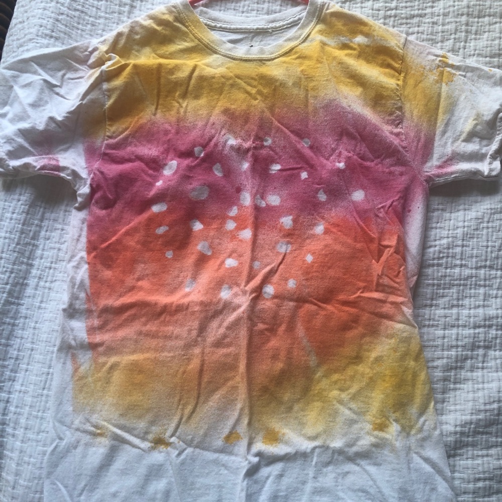 Tie-Died White T-Shirt